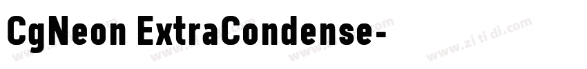 CgNeon ExtraCondense字体转换 CgNeon ExtraCondense字体转换